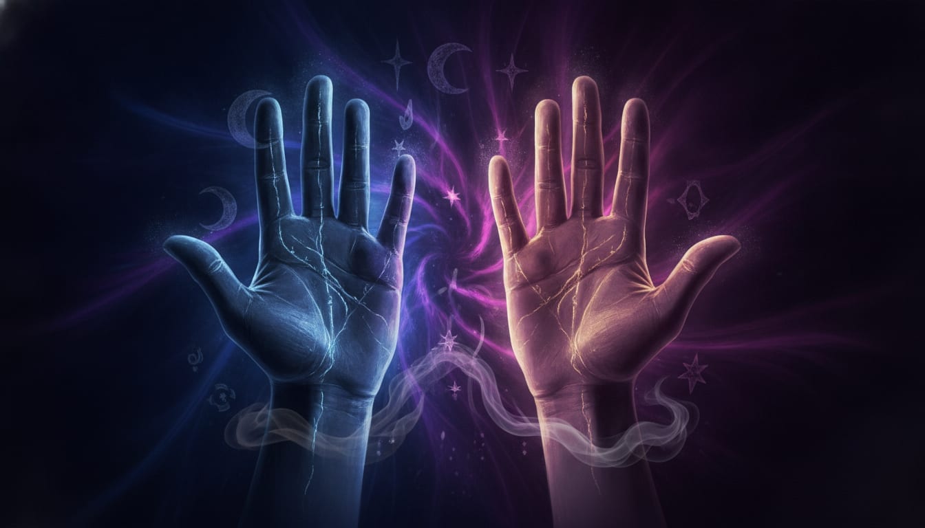 Why Your Left and Right Hands Look Different Why Your Left and Right Hands Look Different illustration