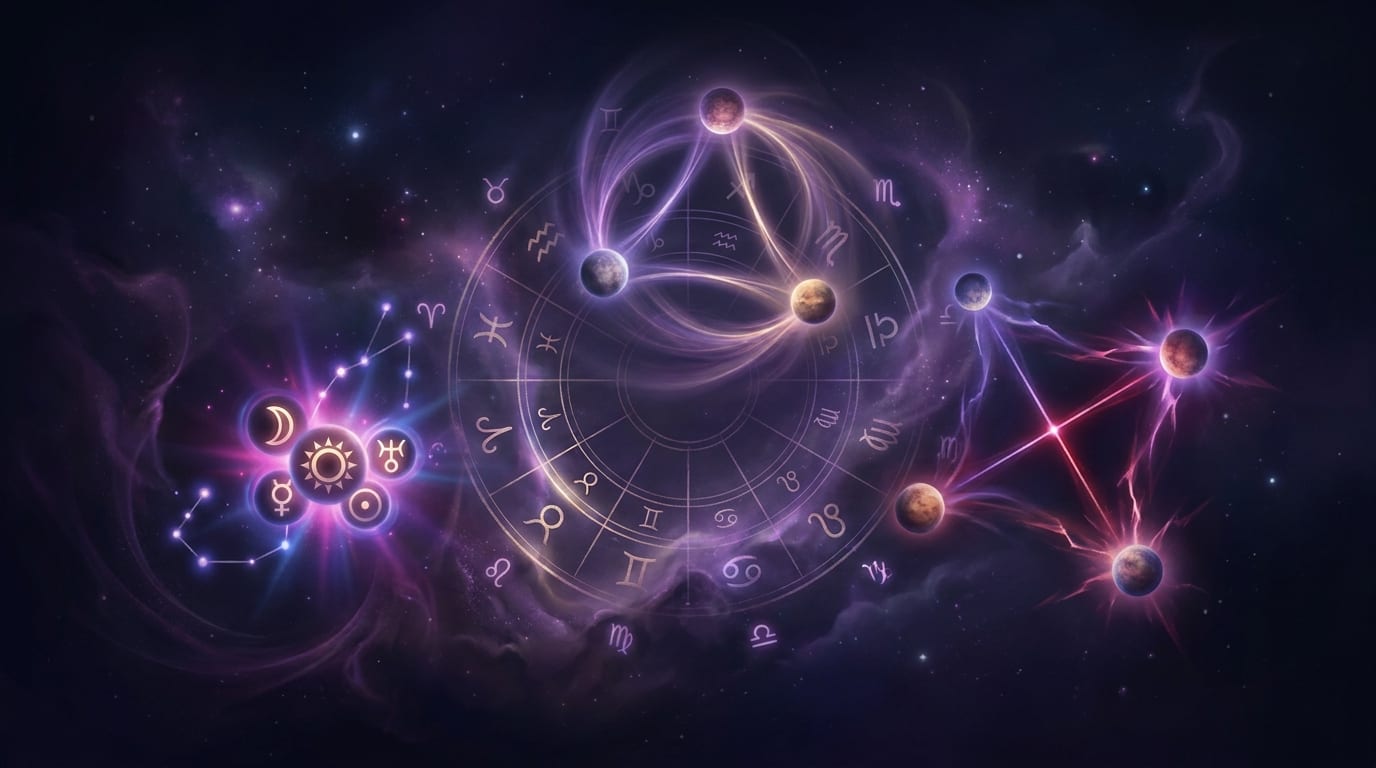 Stelliums, Grand Trines, and T-Squares: Birth Chart Patterns That Shape Your Life