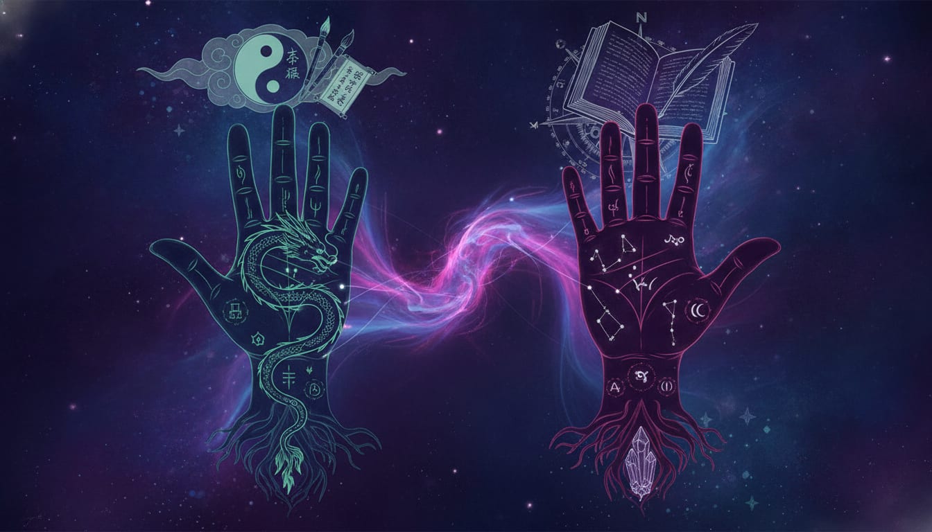 How Chinese Palmistry Differs From Western illustration