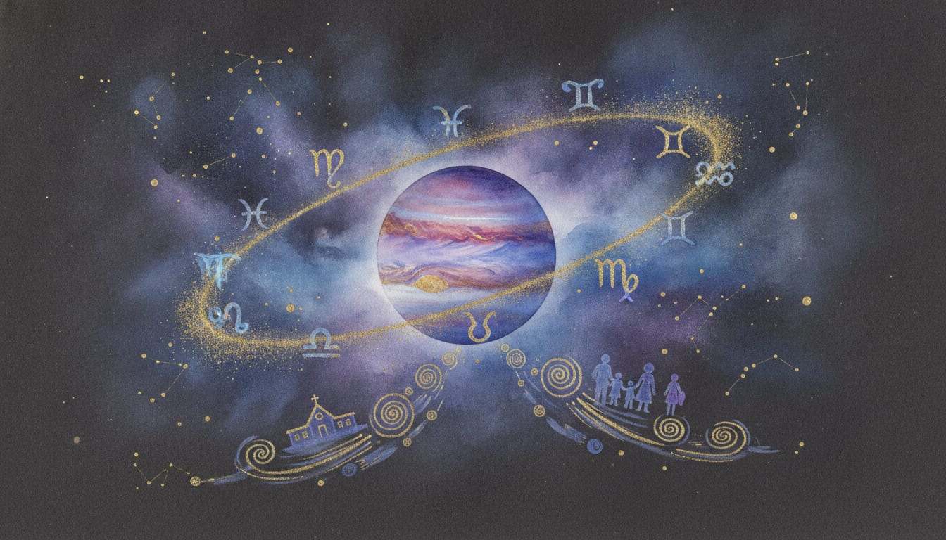 How to Find Your Jupiter Sign illustration