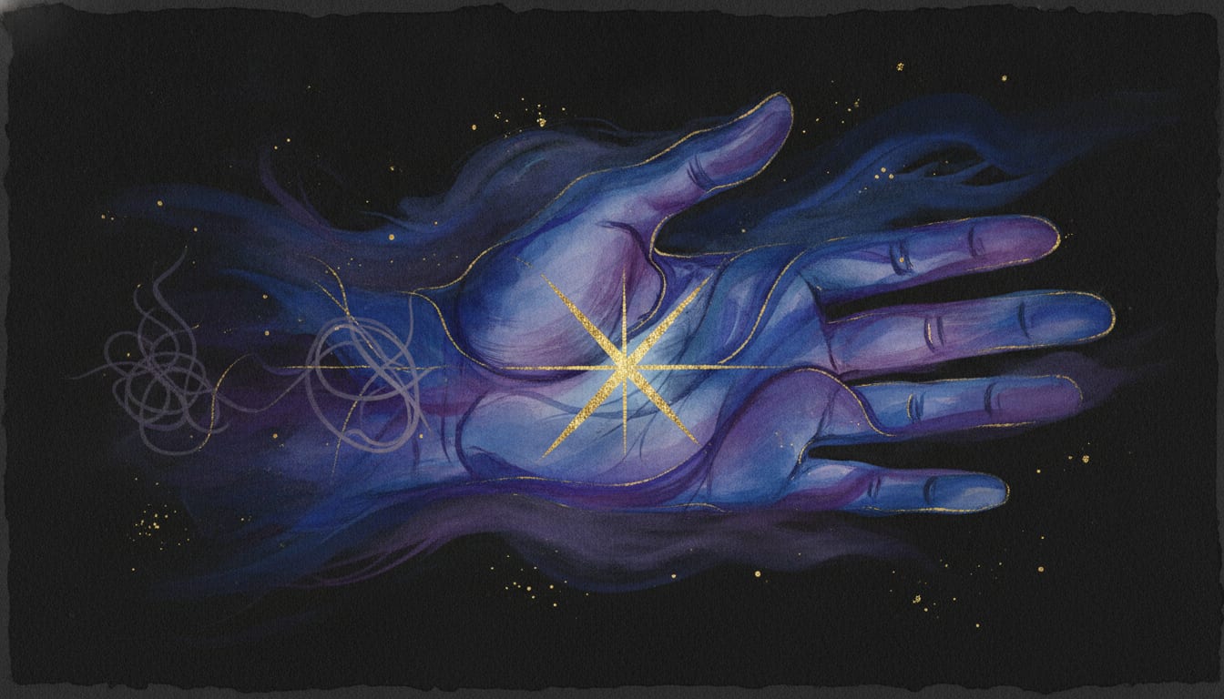 How Do You Identify a Mystic Cross on Your Hand? illustration