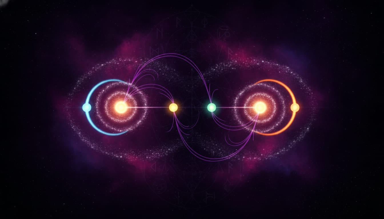 Nodes in Synastry: What They Do in Relationships Nodes in Synastry: What They Do in Relationships illustration