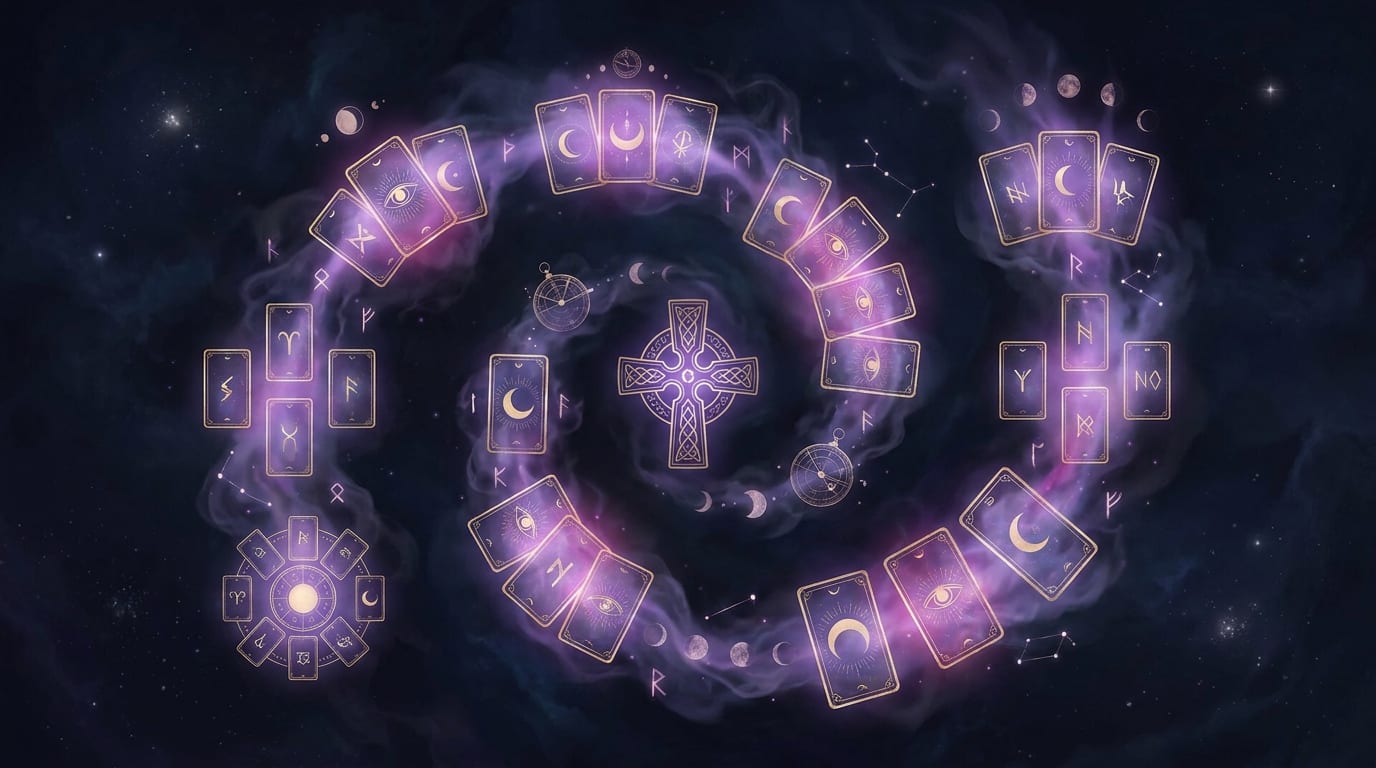 9 Essential Tarot Spreads (Celtic Cross, 3-Card, Yes/No & More)