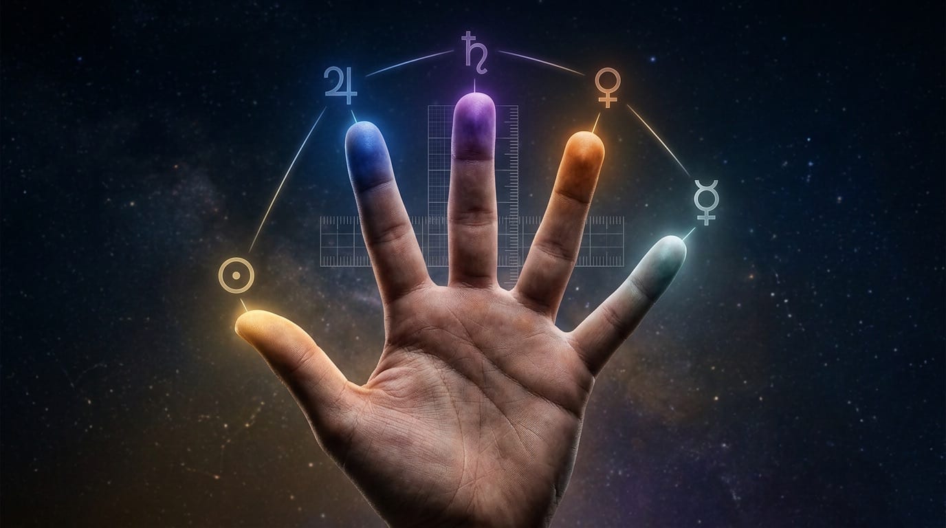 Finger Length Meaning in Palmistry: What Each Finger Reveals
